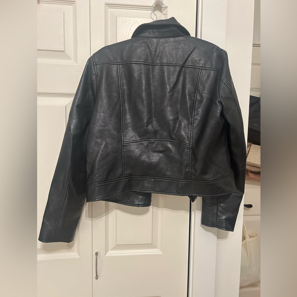 Dynamite Black (Faux) Leather Jacket - Picture 9 of 11